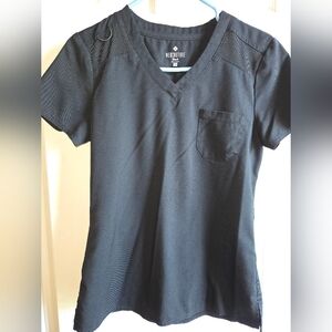 Med Couture Black Scrub Top